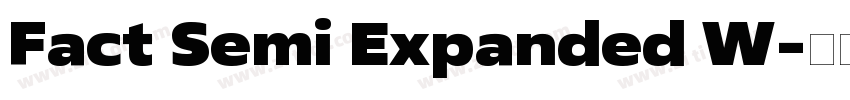 Fact Semi Expanded W字体转换